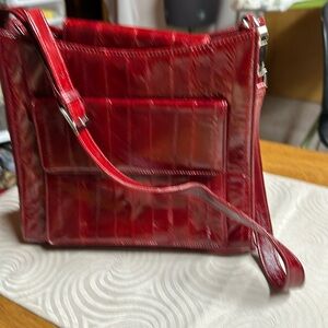 Lee Sands eal skin handbag back